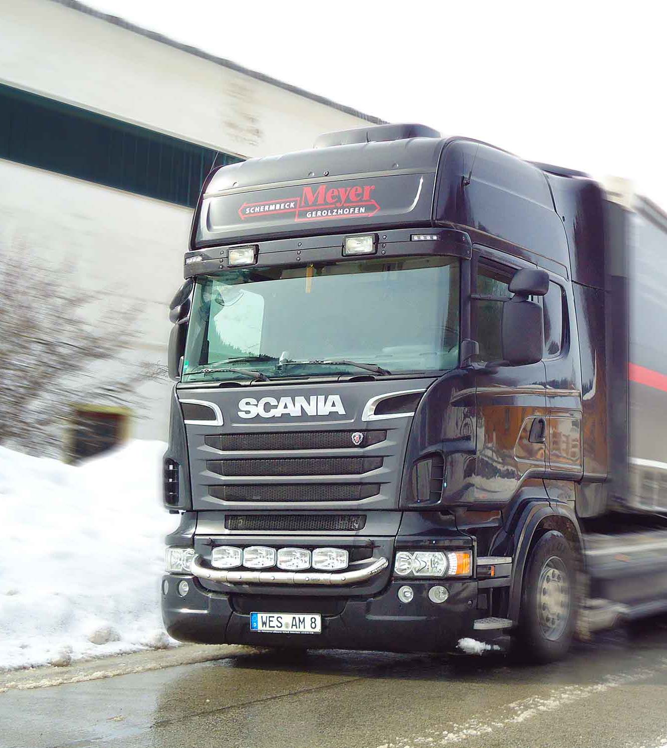 Meyer LKW Meyer Handels- und Transport GmbH LKW in Bewegung